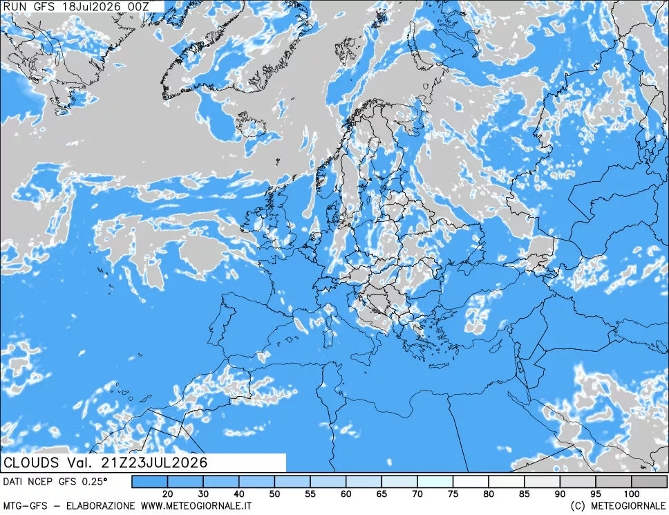 mappa Nuvolosità totale