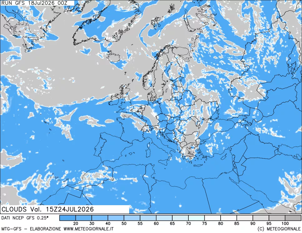 mappa Nuvolosità totale
