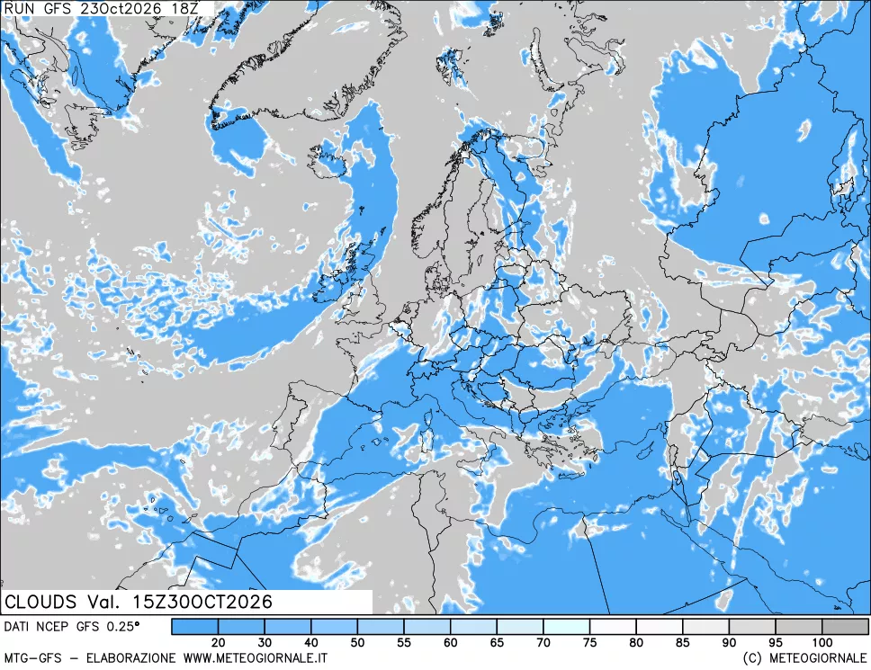 mappa Nuvolosità totale