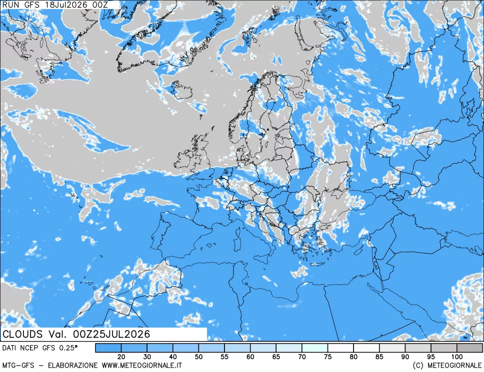 mappa Nuvolosità totale