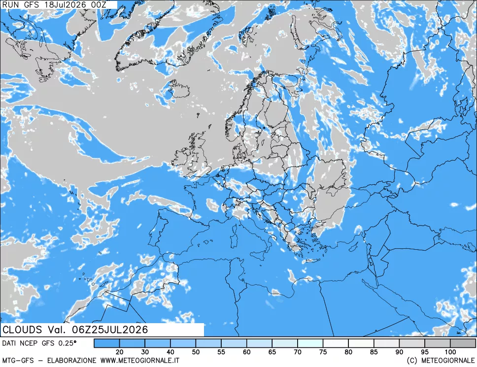 mappa Nuvolosità totale