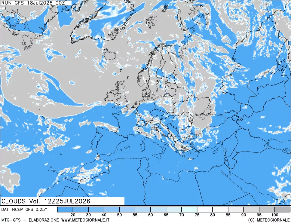 mappa Nuvolosità totale