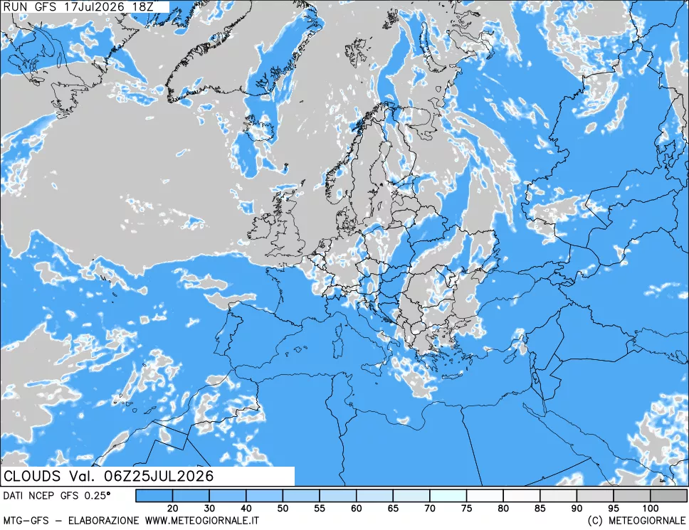 mappa Nuvolosità totale
