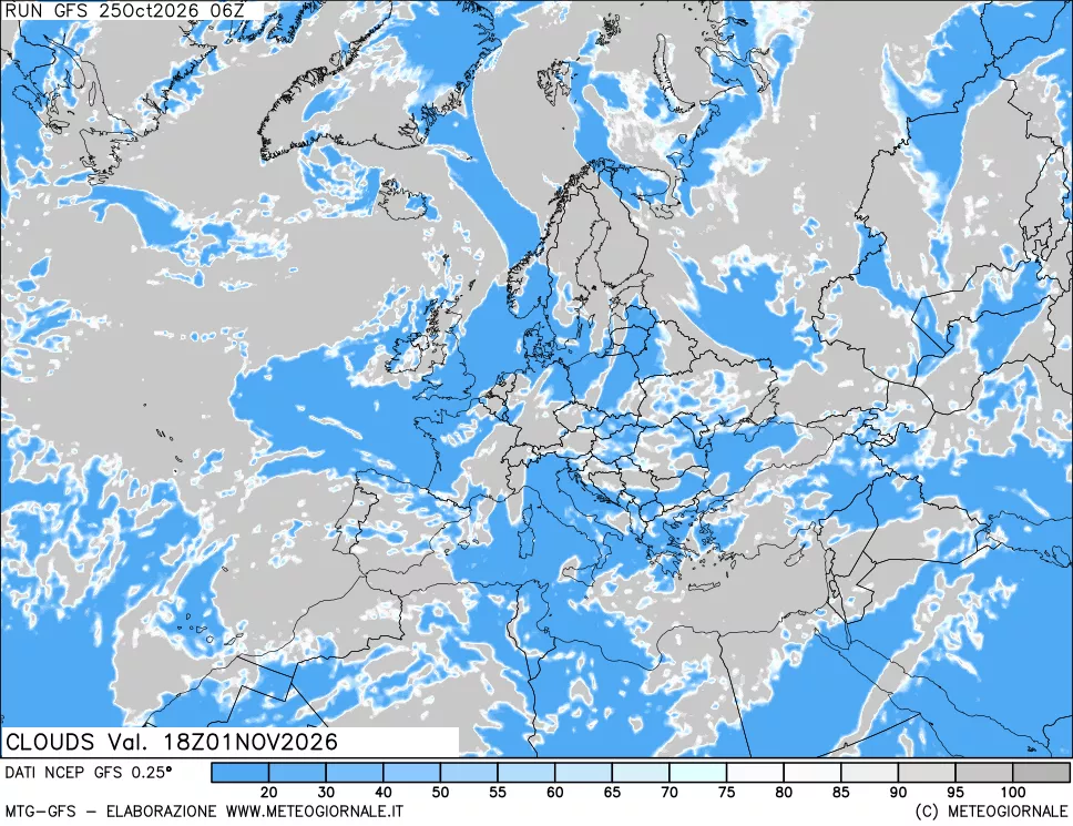 mappa Nuvolosità totale