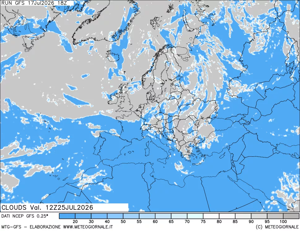 mappa Nuvolosità totale