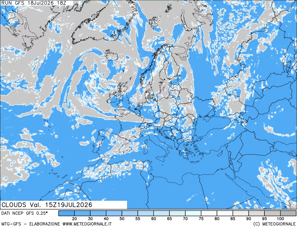 mappa Nuvolosità totale