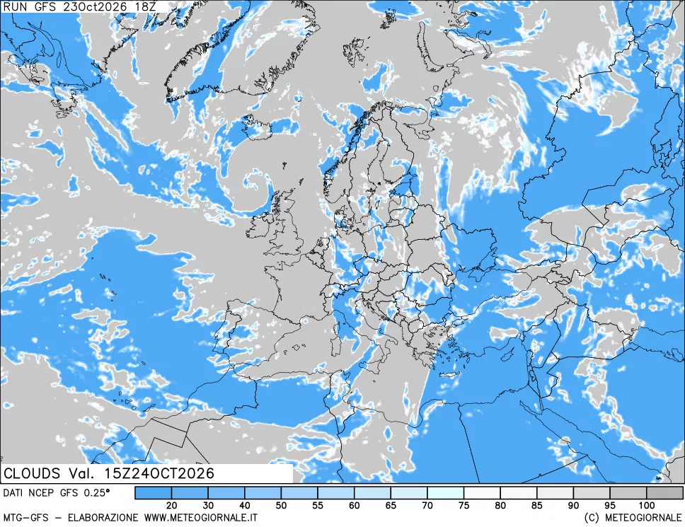 mappa Nuvolosità totale