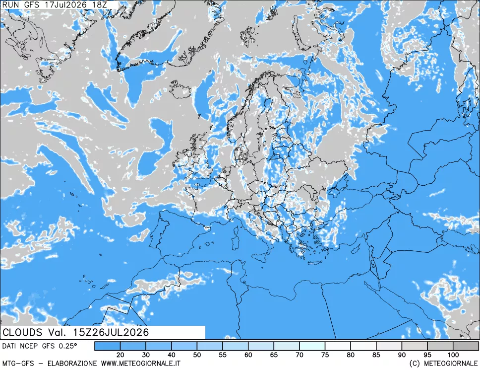 mappa Nuvolosità totale