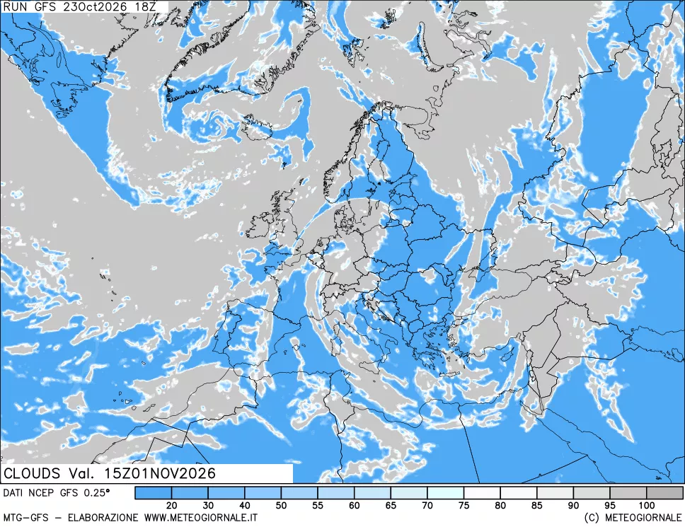 mappa Nuvolosità totale