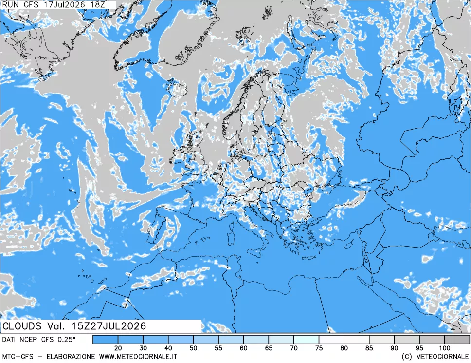 mappa Nuvolosità totale