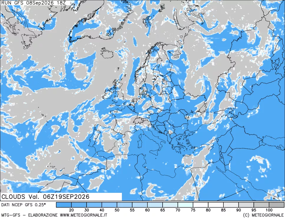 mappa Nuvolosità totale