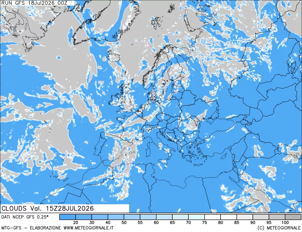 mappa Nuvolosità totale