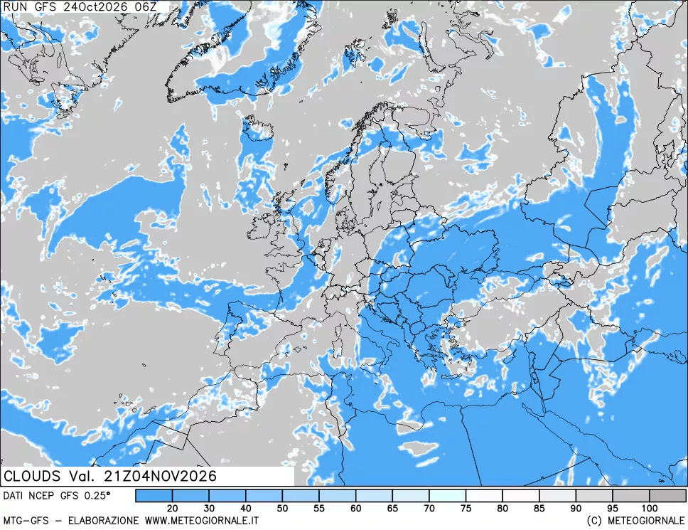 mappa Nuvolosità totale