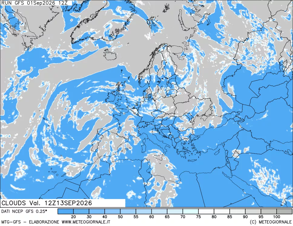 mappa Nuvolosità totale