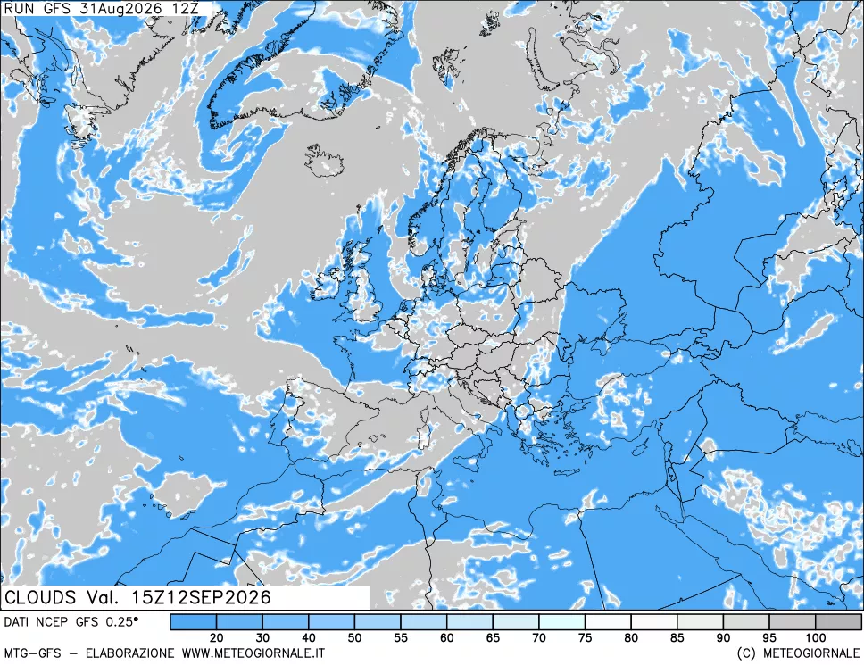 mappa Nuvolosità totale
