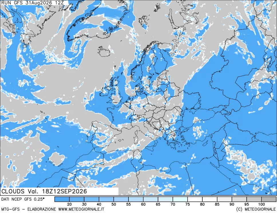 mappa Nuvolosità totale