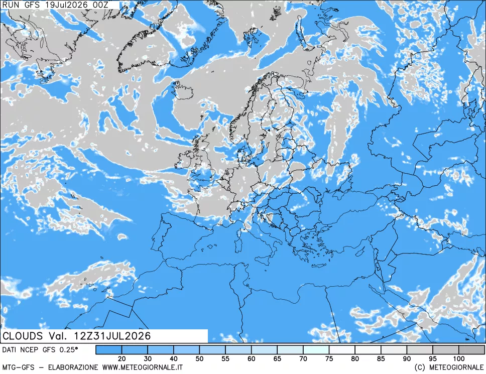 mappa Nuvolosità totale