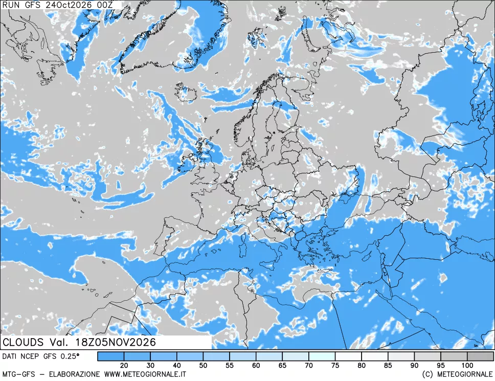 mappa Nuvolosità totale