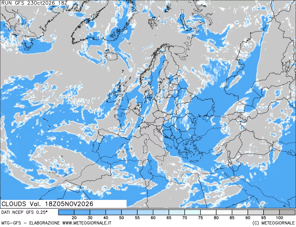 mappa Nuvolosità totale