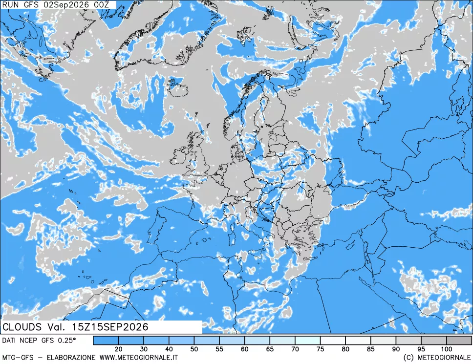 mappa Nuvolosità totale