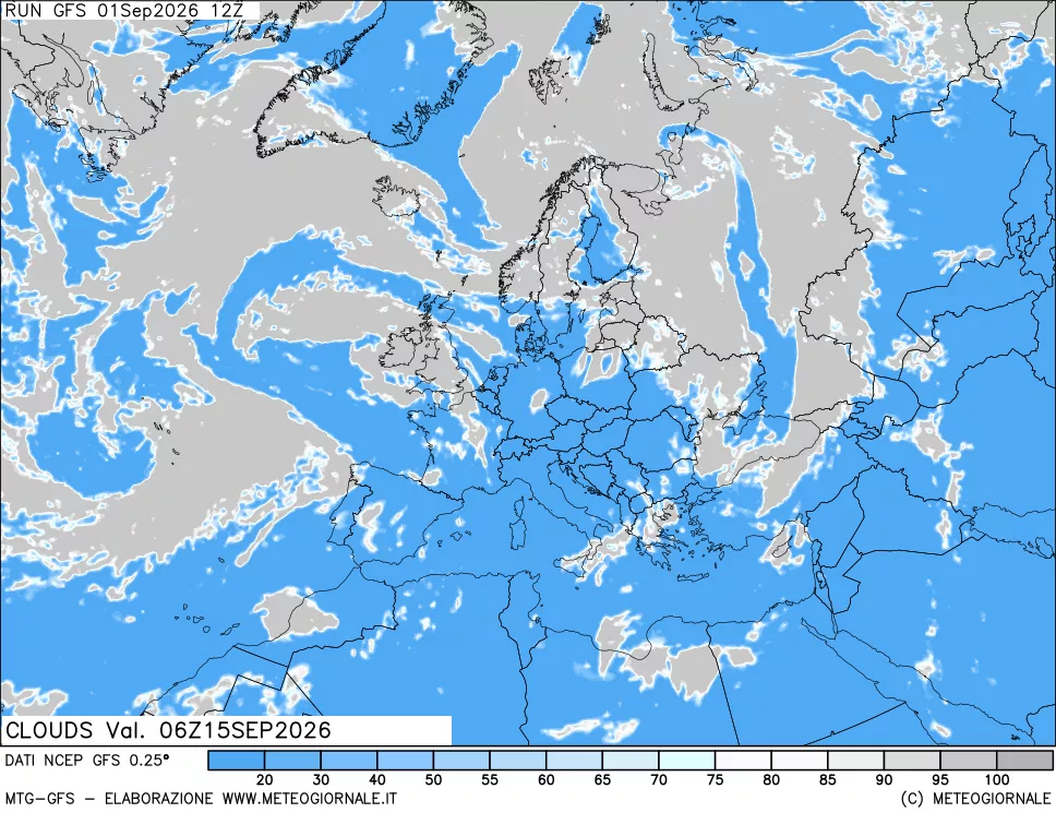 mappa Nuvolosità totale