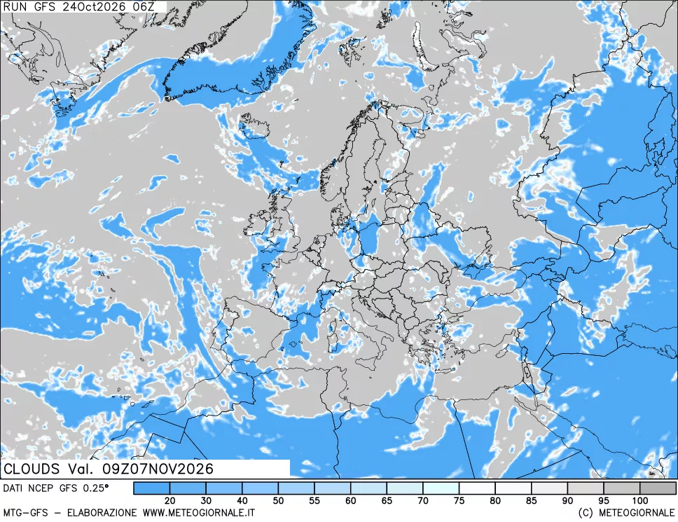 mappa Nuvolosità totale