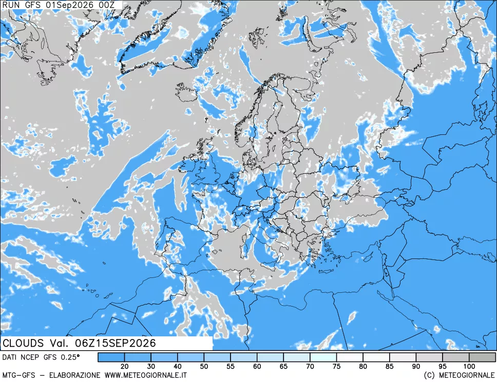 mappa Nuvolosità totale