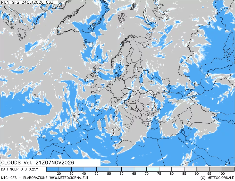 mappa Nuvolosità totale