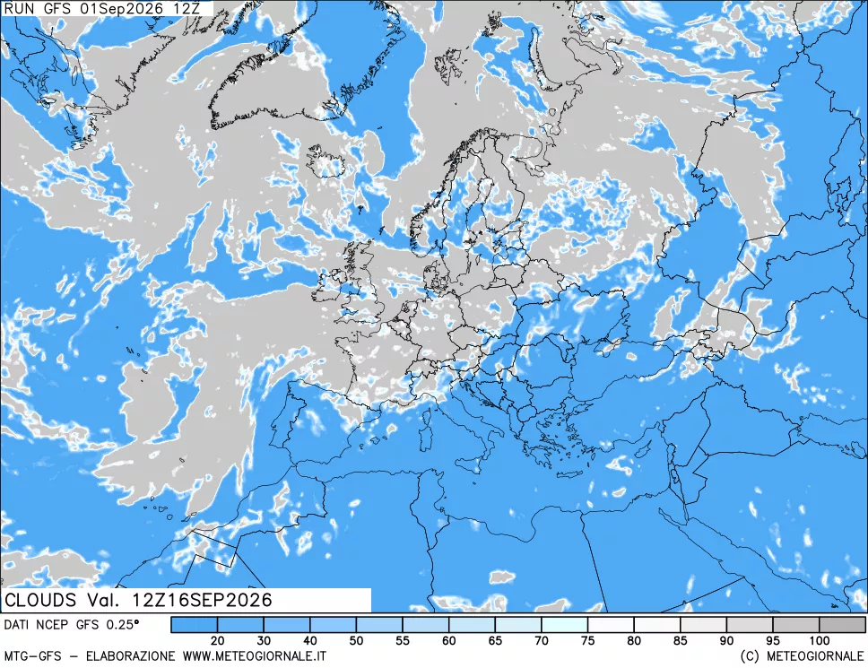 mappa Nuvolosità totale