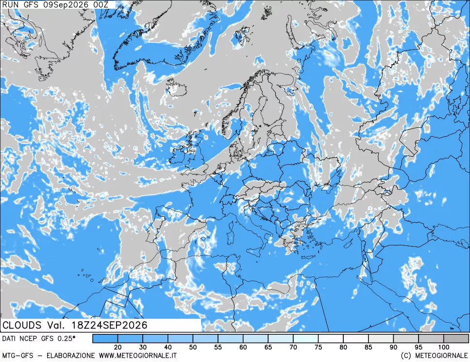 mappa Nuvolosità totale