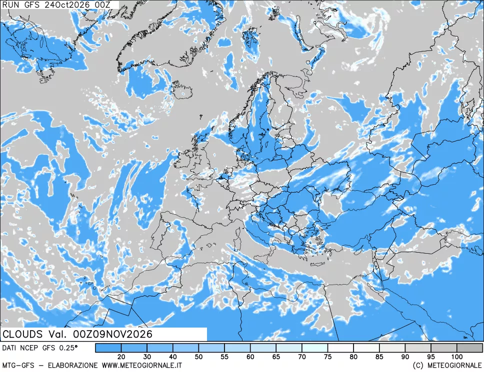 mappa Nuvolosità totale