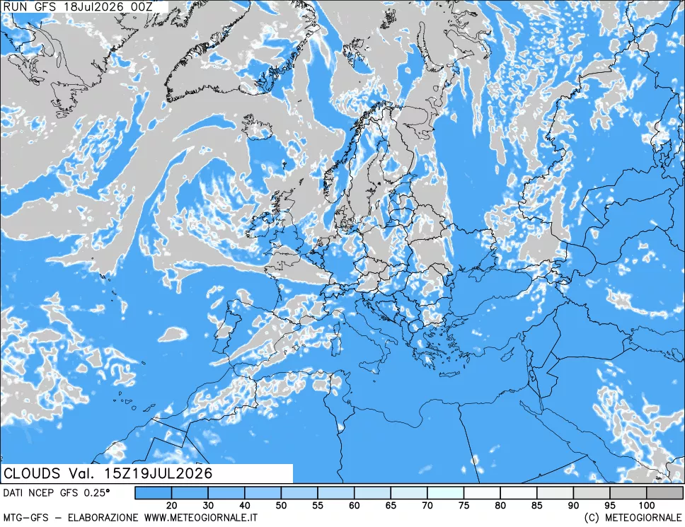 mappa Nuvolosità totale