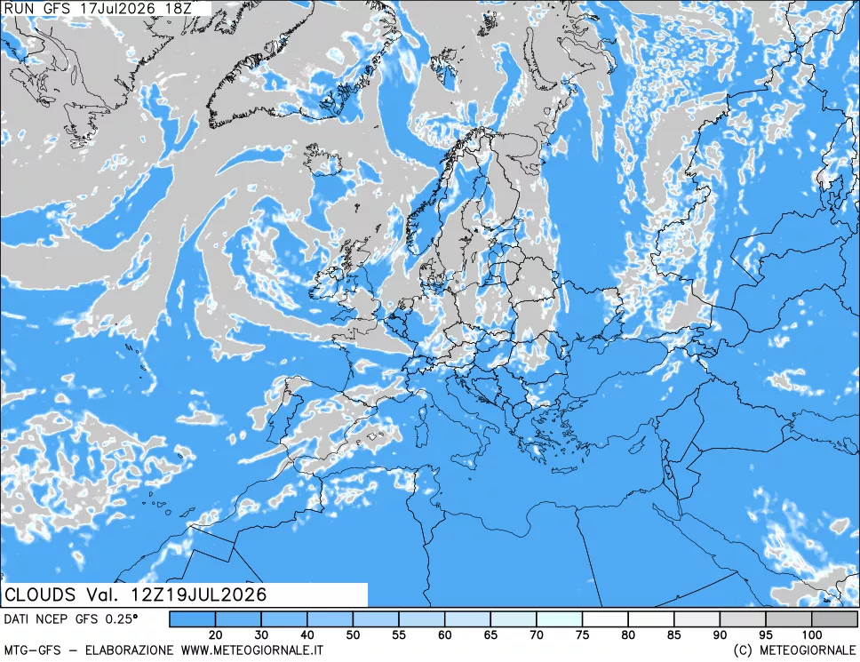 mappa Nuvolosità totale