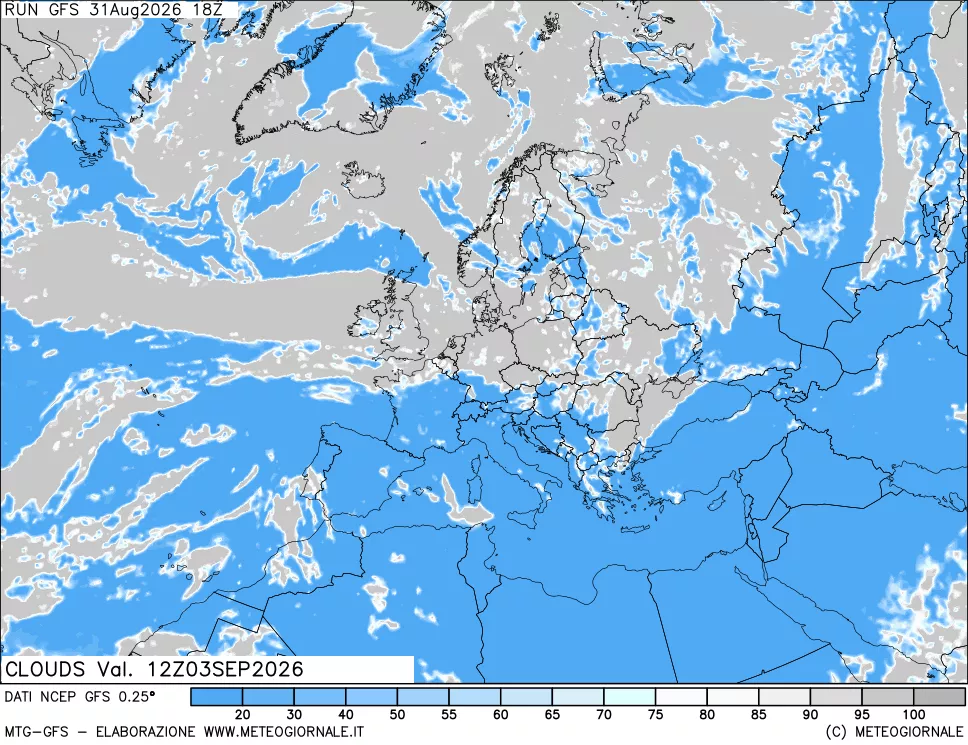 mappa Nuvolosità totale