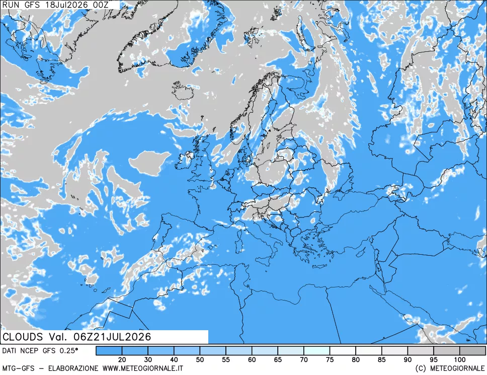 mappa Nuvolosità totale