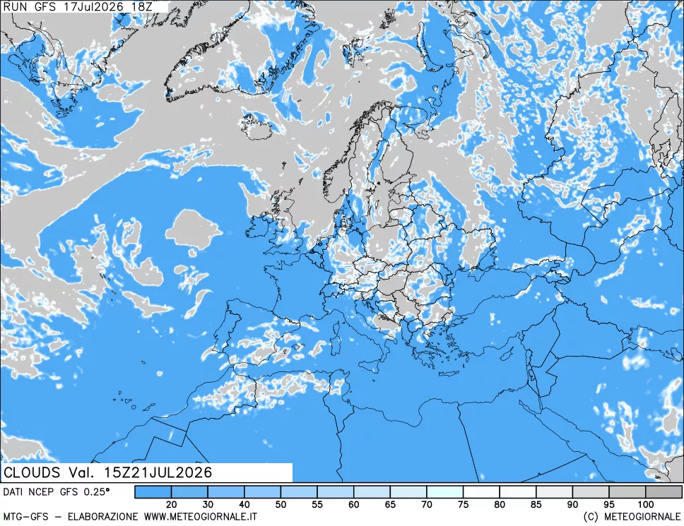 mappa Nuvolosità totale