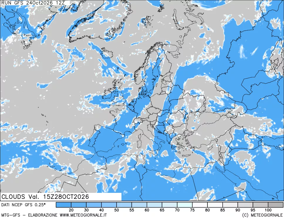 mappa Nuvolosità totale
