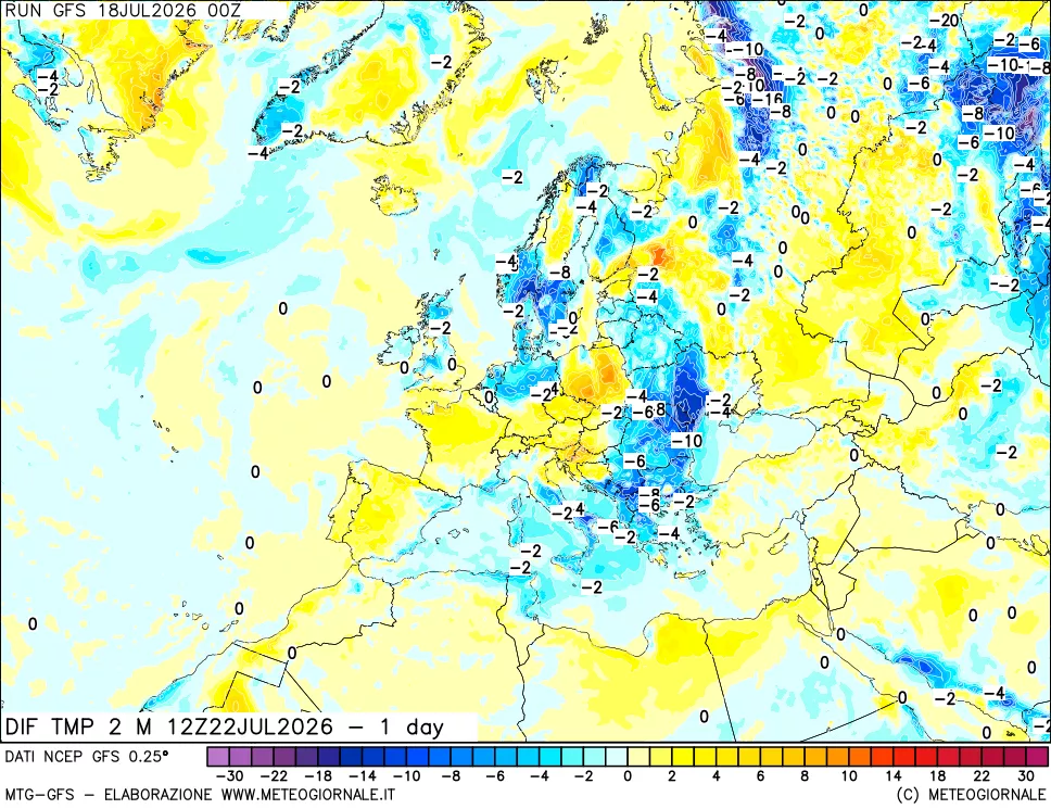 mappa Dif. Temp -24 ore