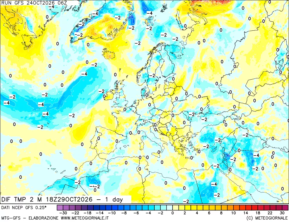 mappa Dif. Temp -24 ore
