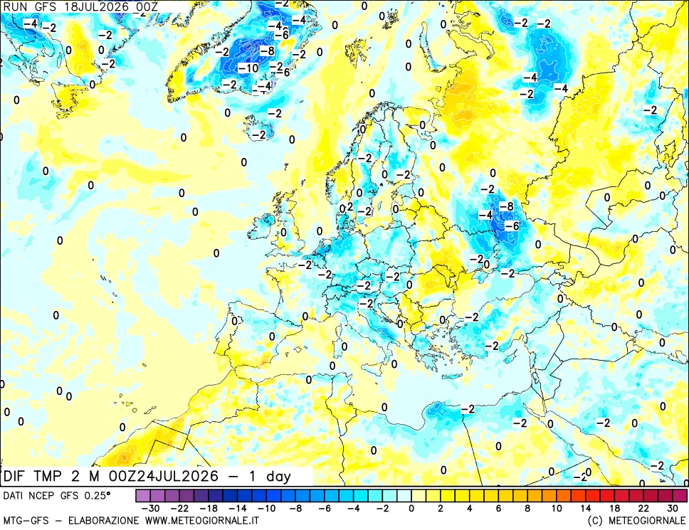 mappa Dif. Temp -24 ore