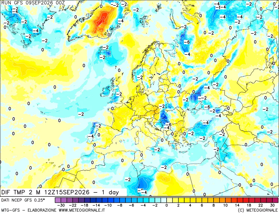 mappa Dif. Temp -24 ore