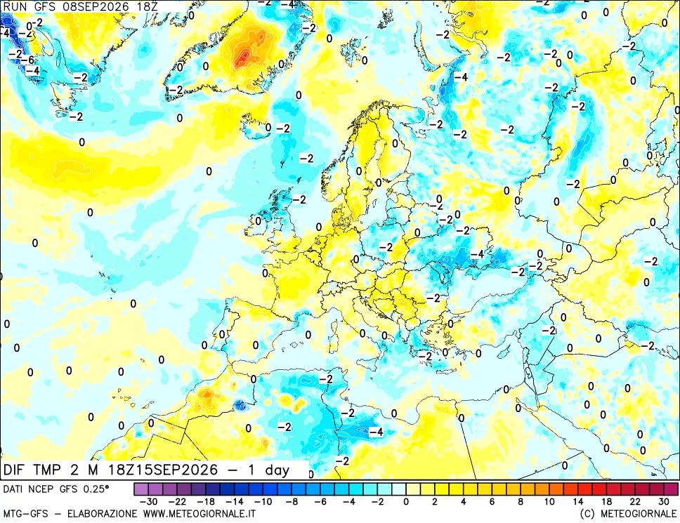 mappa Dif. Temp -24 ore