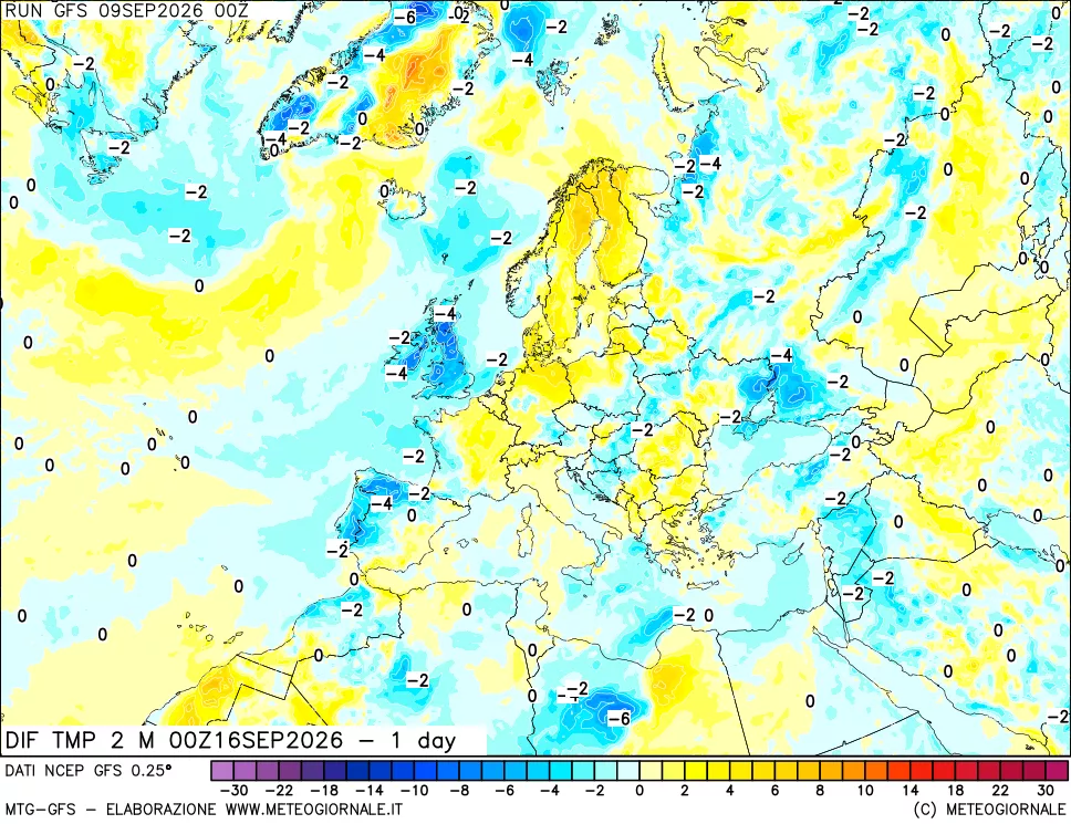 mappa Dif. Temp -24 ore