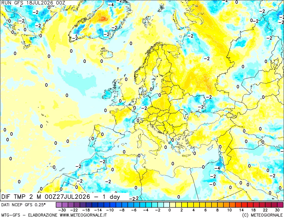 mappa Dif. Temp -24 ore