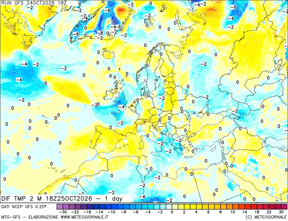 mappa Dif. Temp -24 ore