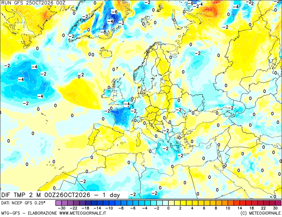 mappa Dif. Temp -24 ore