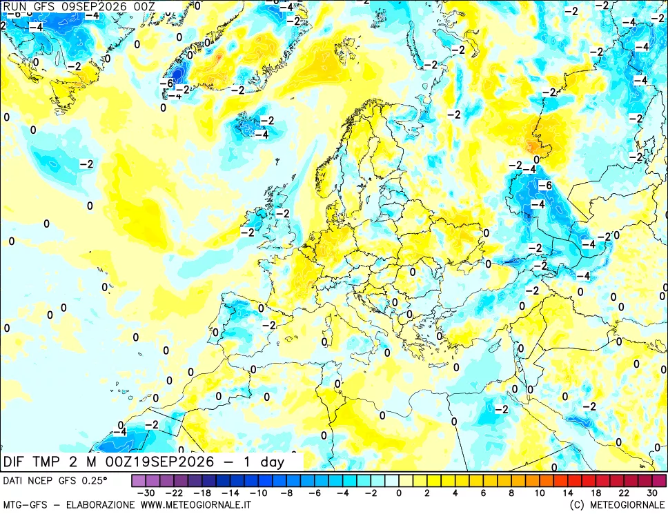 mappa Dif. Temp -24 ore