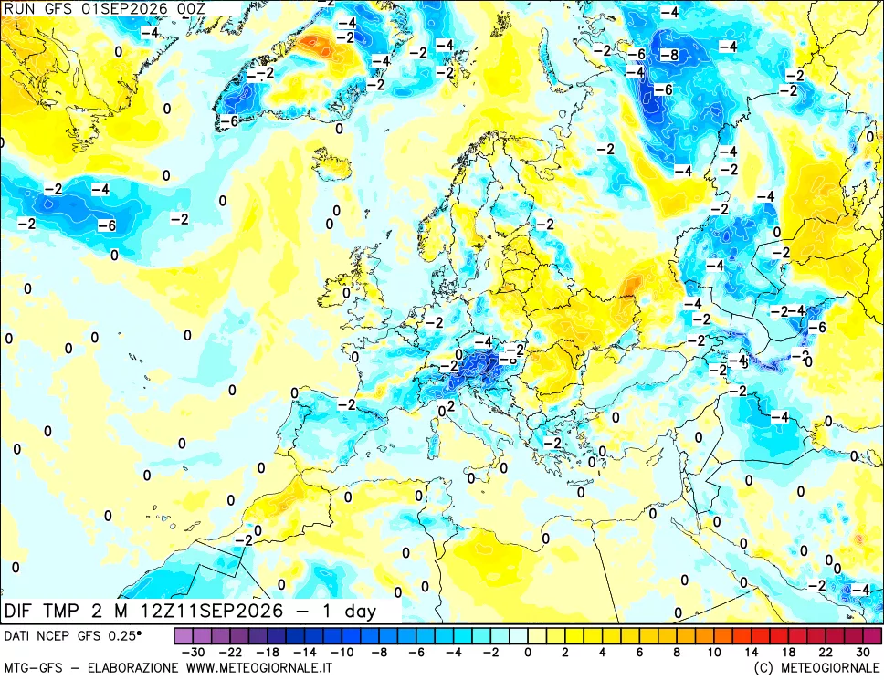 mappa Dif. Temp -24 ore