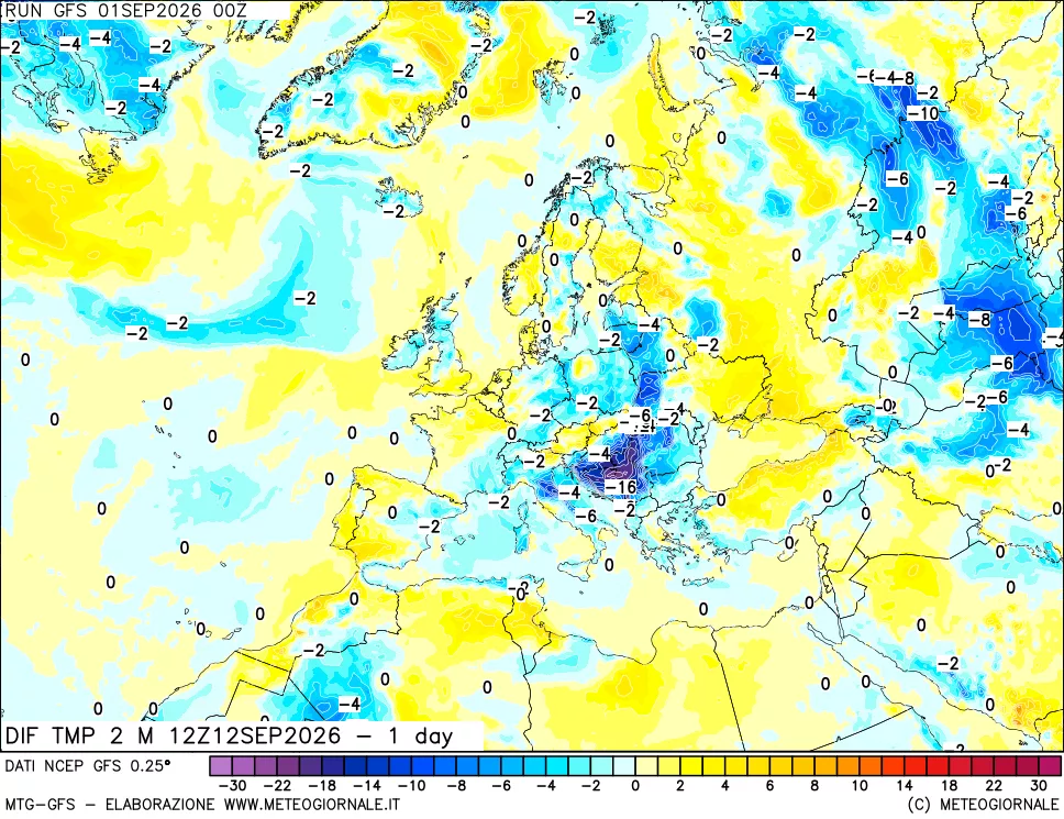 mappa Dif. Temp -24 ore