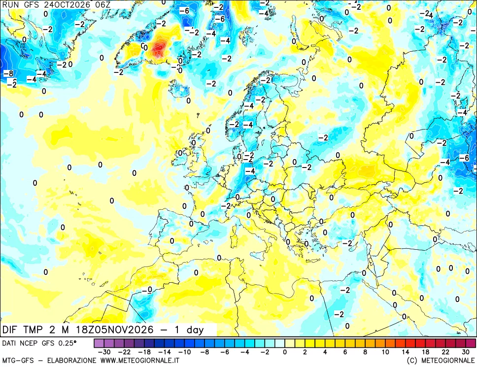 mappa Dif. Temp -24 ore